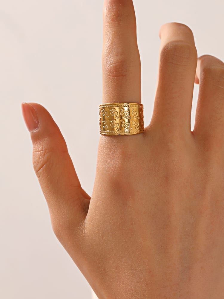 18K Gold Plated Rings 18K Gold Plated Jewelry, Gold Plated Jewellery, necklace, earrings, bracelet, necklace set | Andaazs