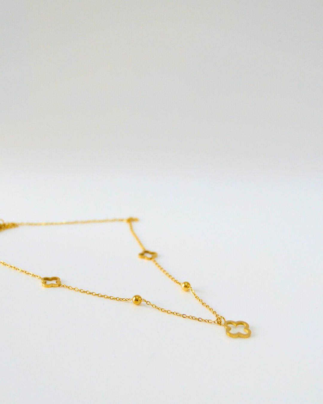 Eclipse Hollow Clover Necklace