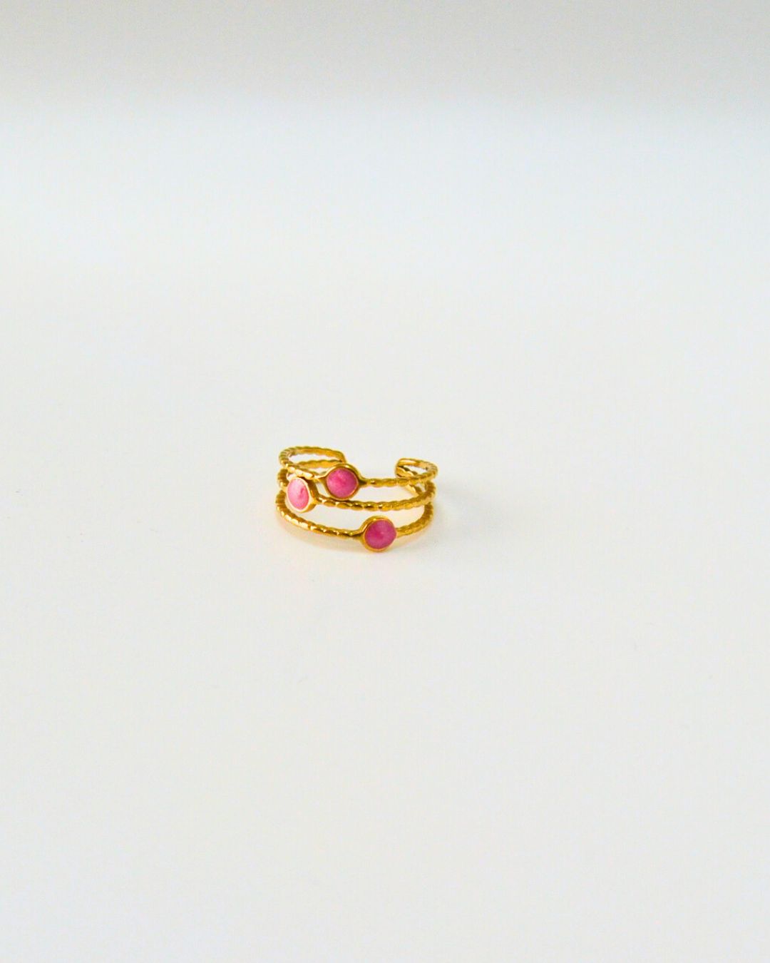 Colordot Stacked Ring (adjustable-available in 3 colors)