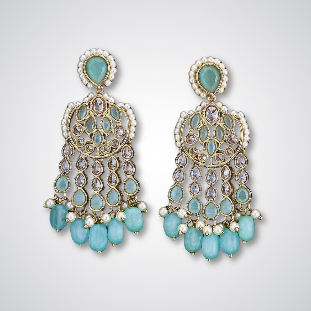Suvarna Dangle Earrings Mint