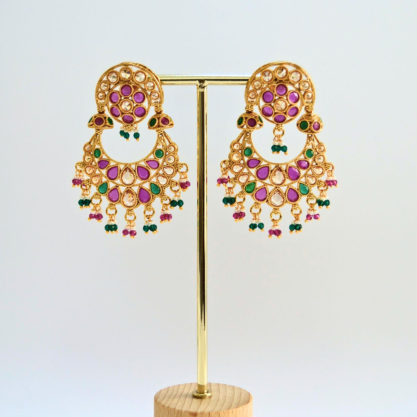 gold plated chandbali