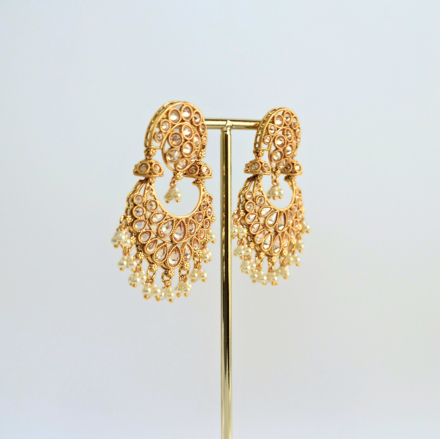 gold plated chandbali