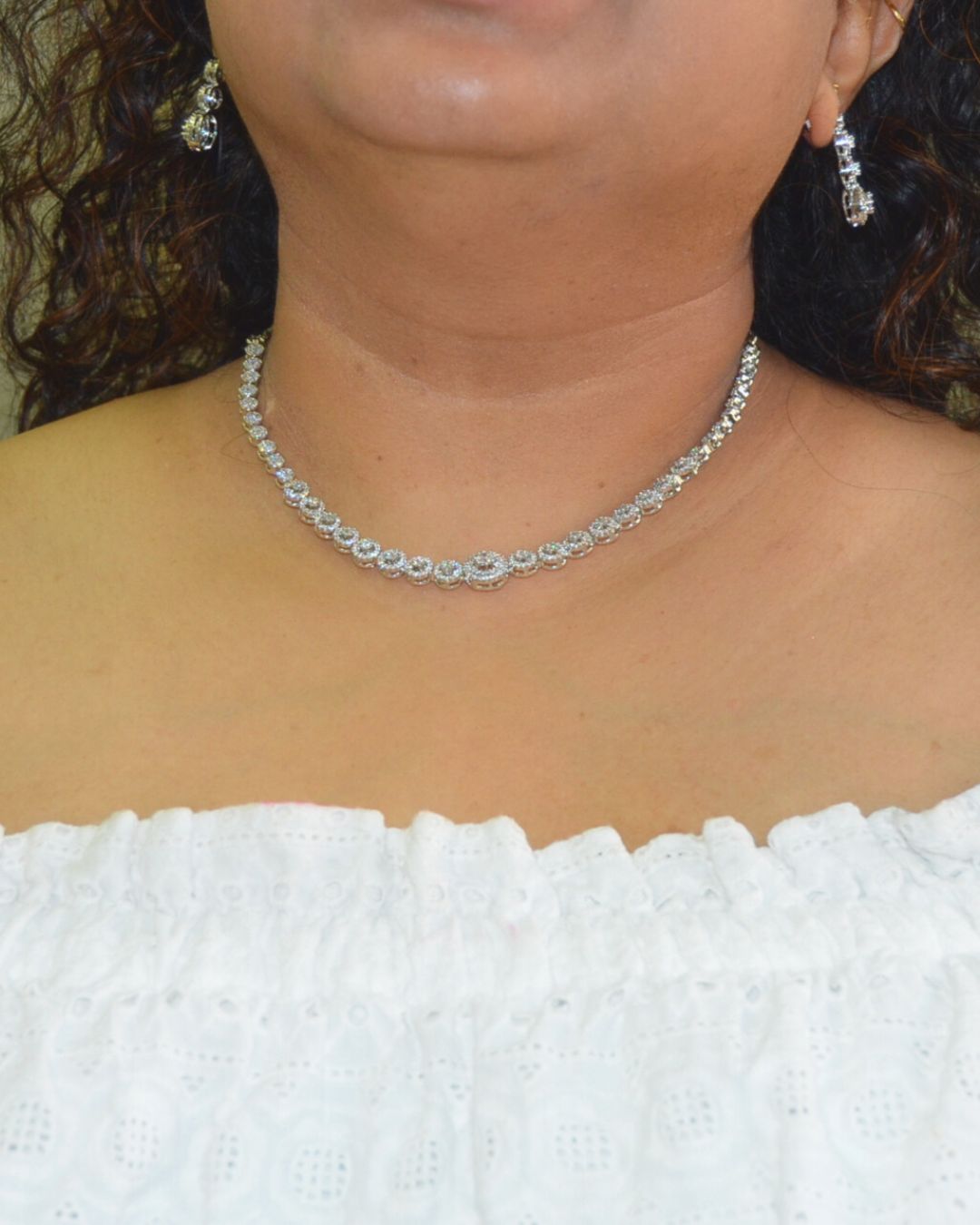 Celestine Zirconia Necklace Set