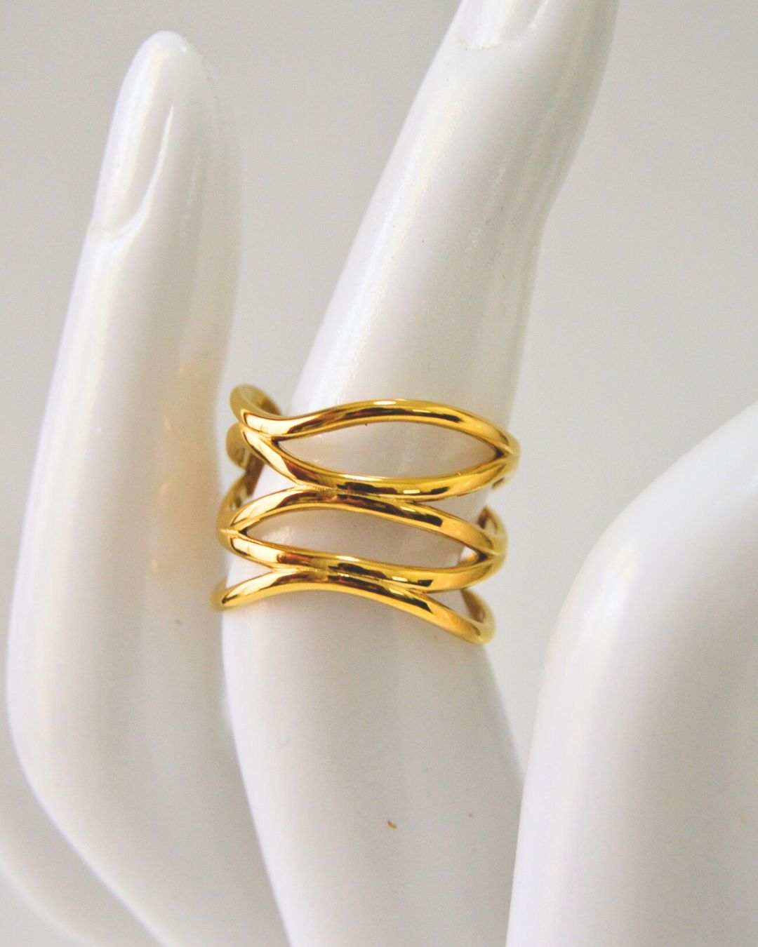 Ember Stacked Ring (adjustable)