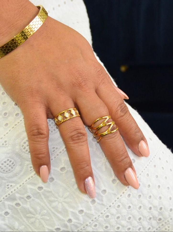 Ember Stacked Ring (adjustable)
