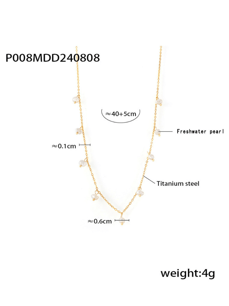 Aura Pearl Chain Necklace