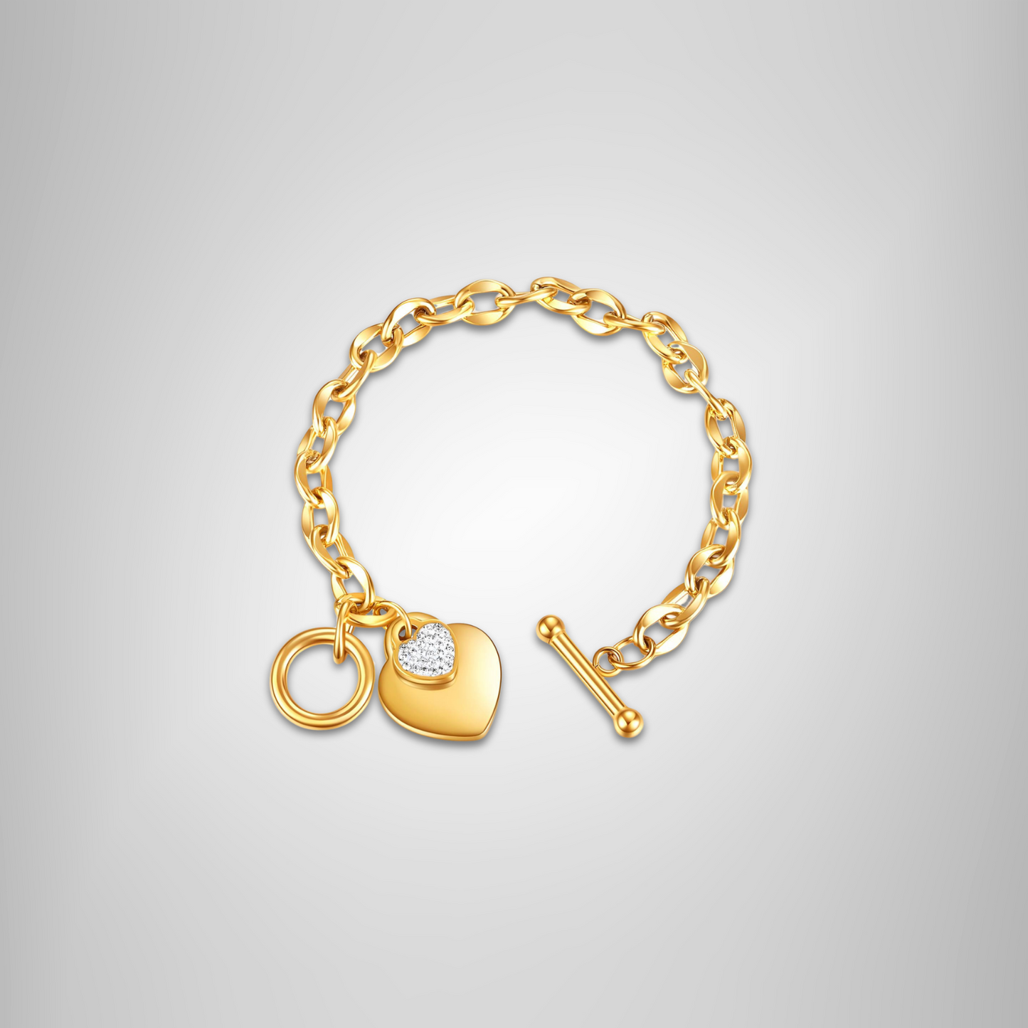 Forever Yours Gold Hearts Bracelet
