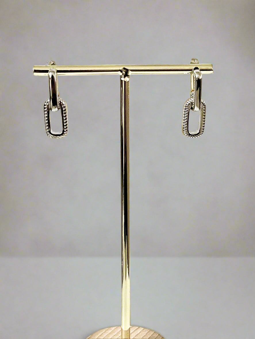 clip style earrings, clip design earrings, drop earrings