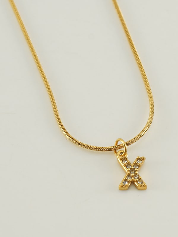 Selene Initial Pendant Necklace