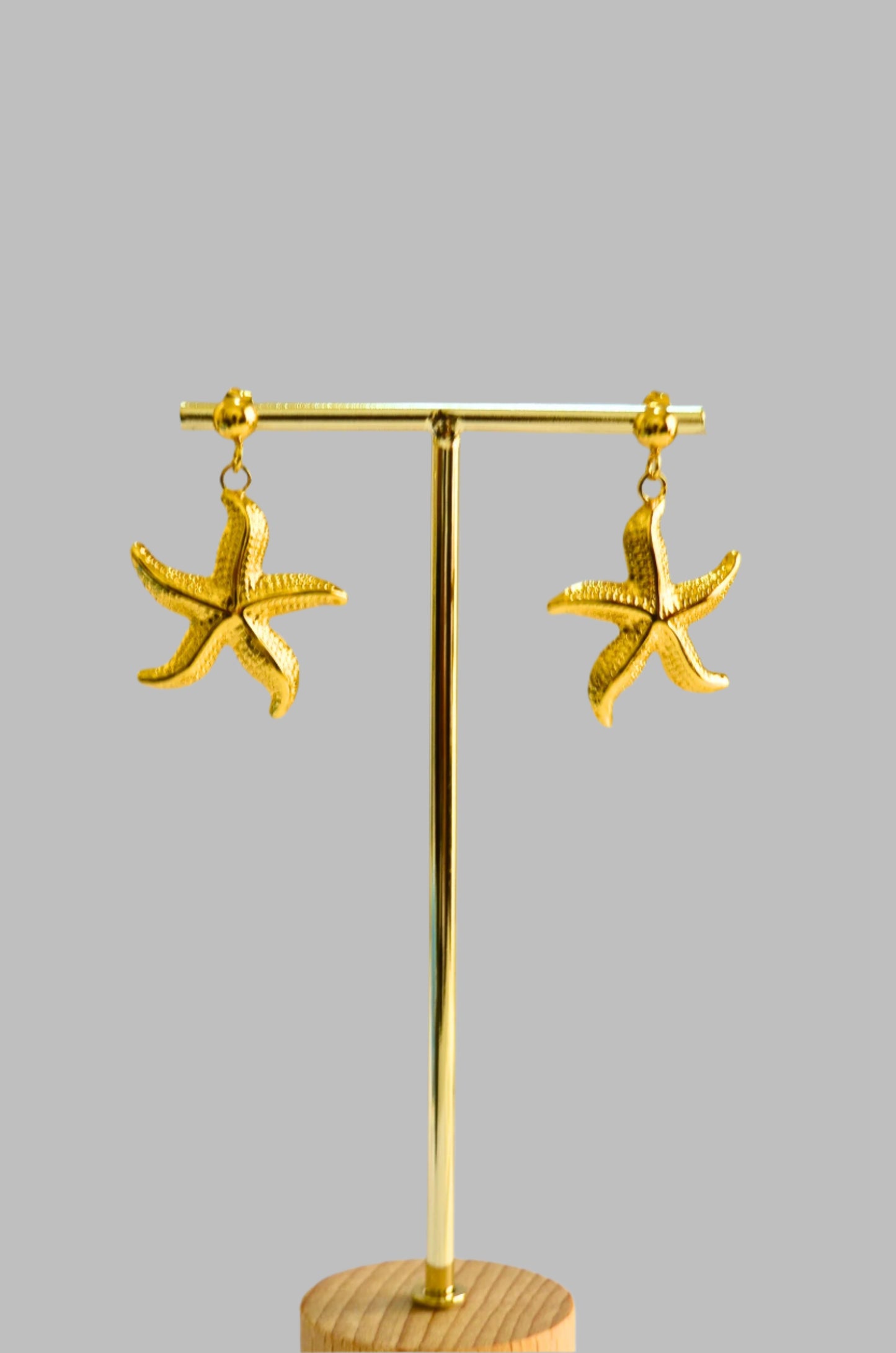 starfish stud earrings, drop earrings