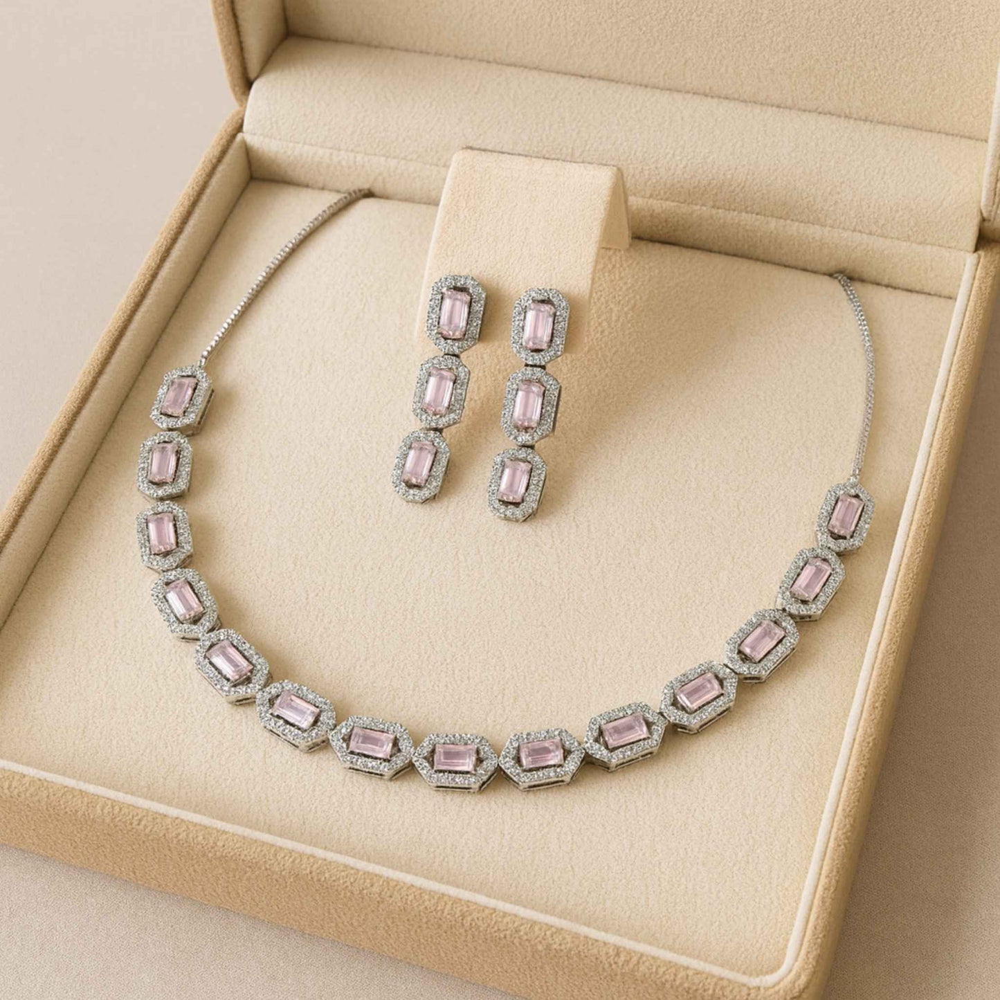 Tara CZ Necklace Set