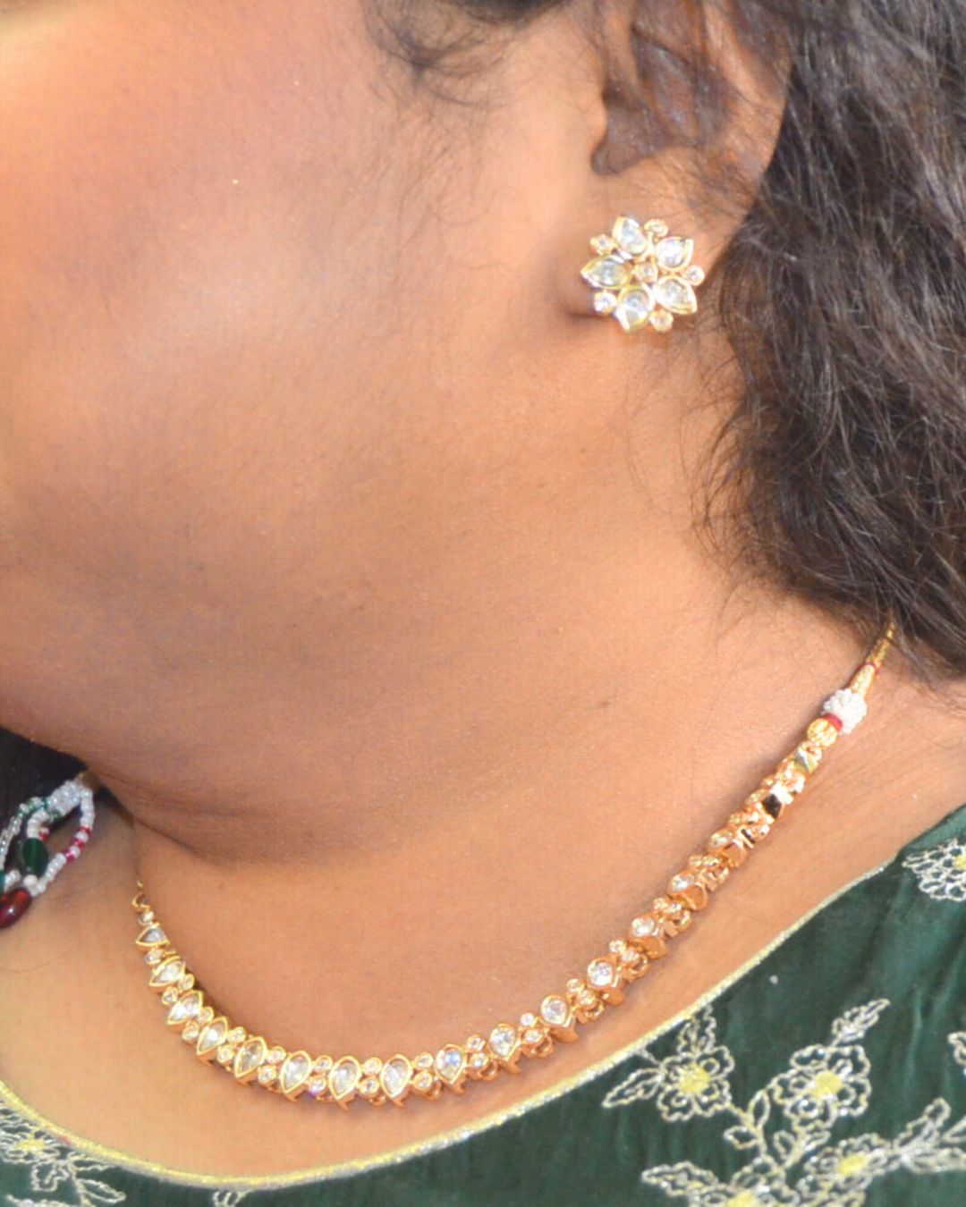 Taran Kundan Necklace Set