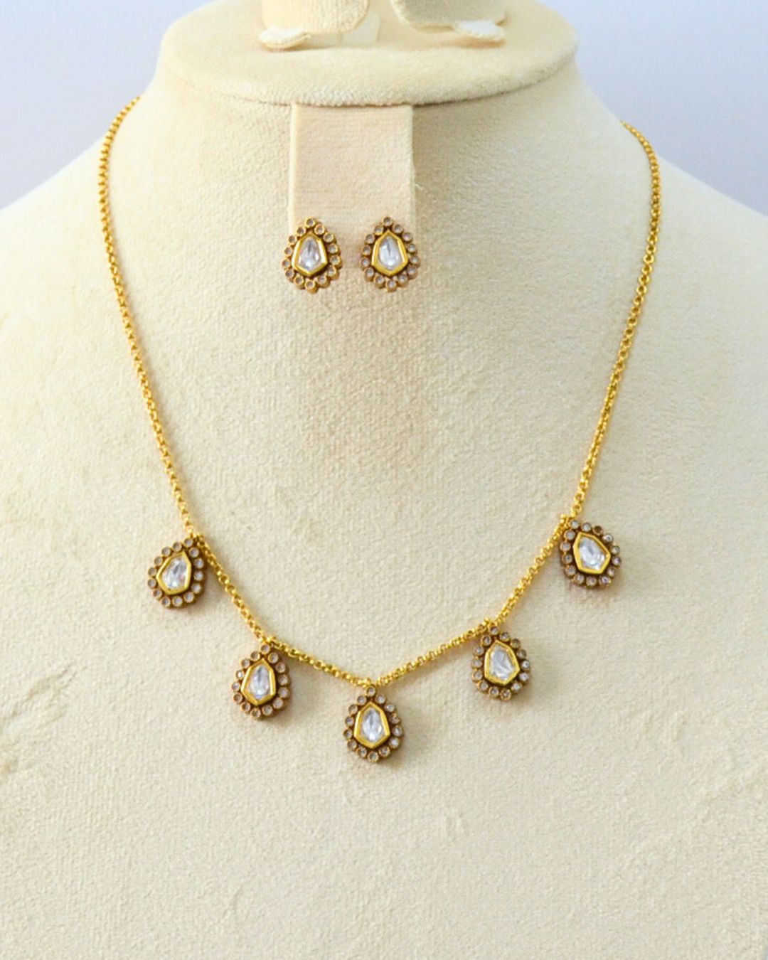 Varna Kundan Necklace Set (available in 3 colors)