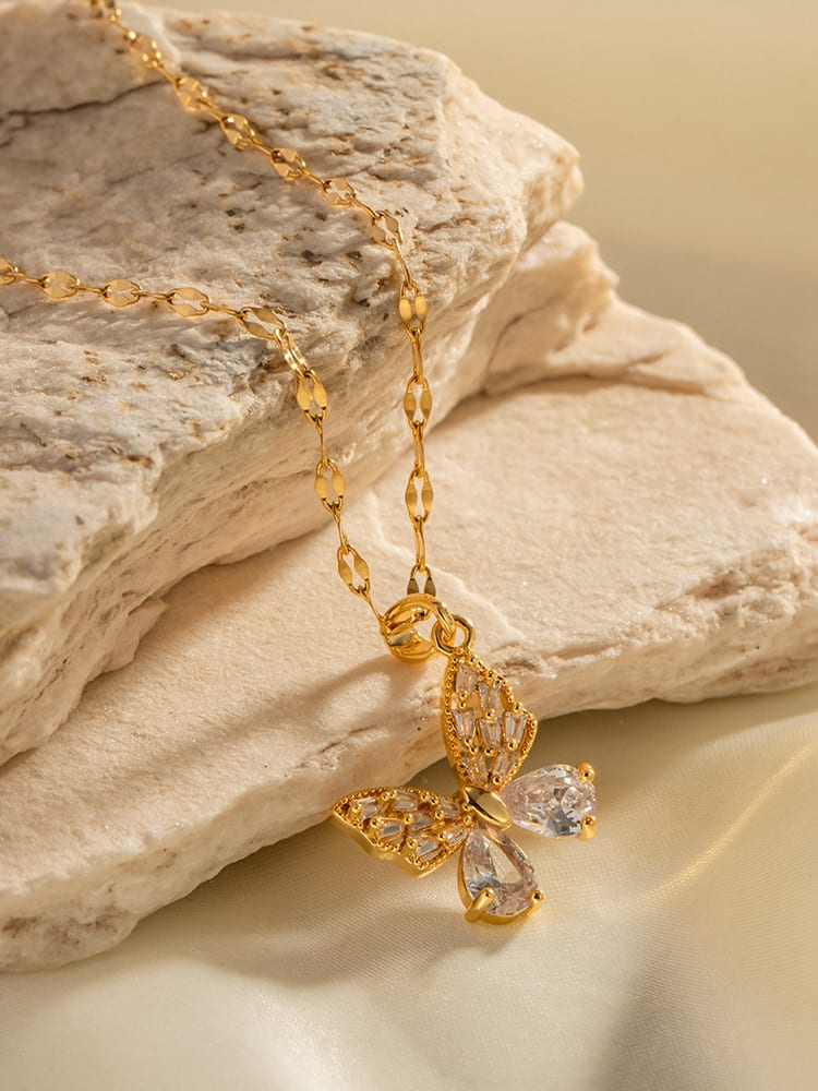 butterfly pendant necklace