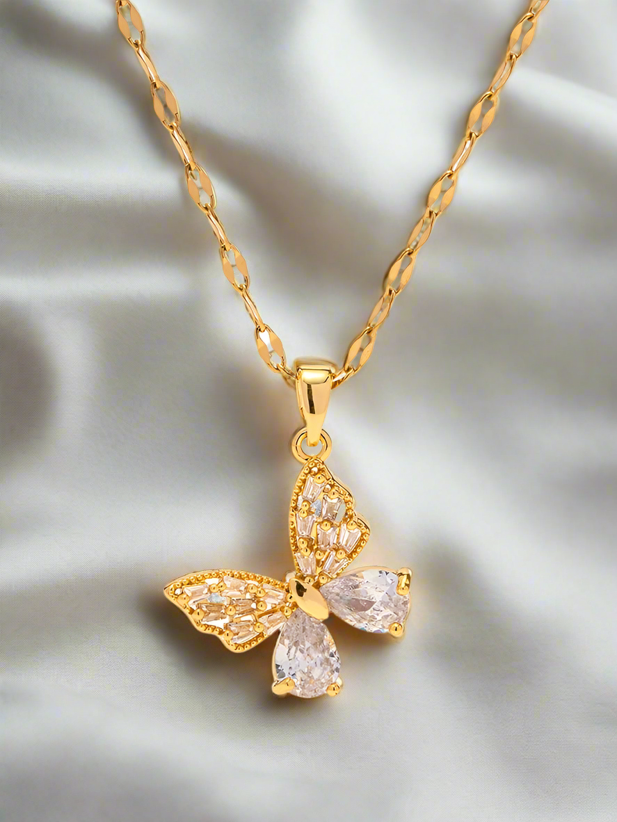 butterfly pendant necklace