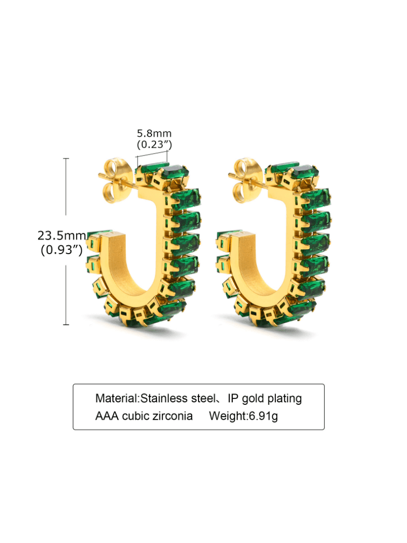 Celestial Grace Huggie Earrings