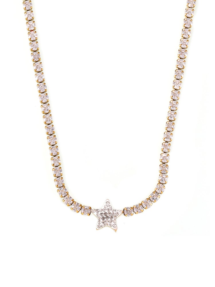 Celestial Grace Necklace with Star Pendant
