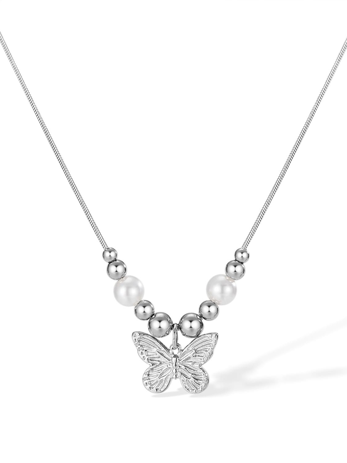 Perlina Butterfly Pendant Necklace