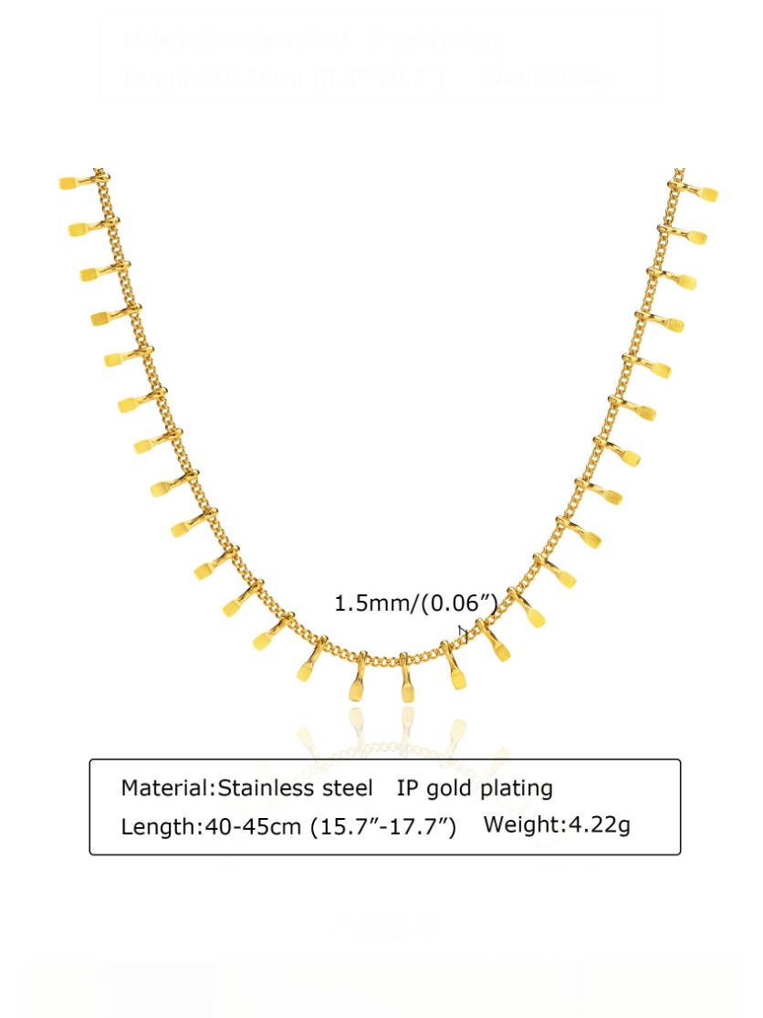 Starlight Gold Geometric Necklace