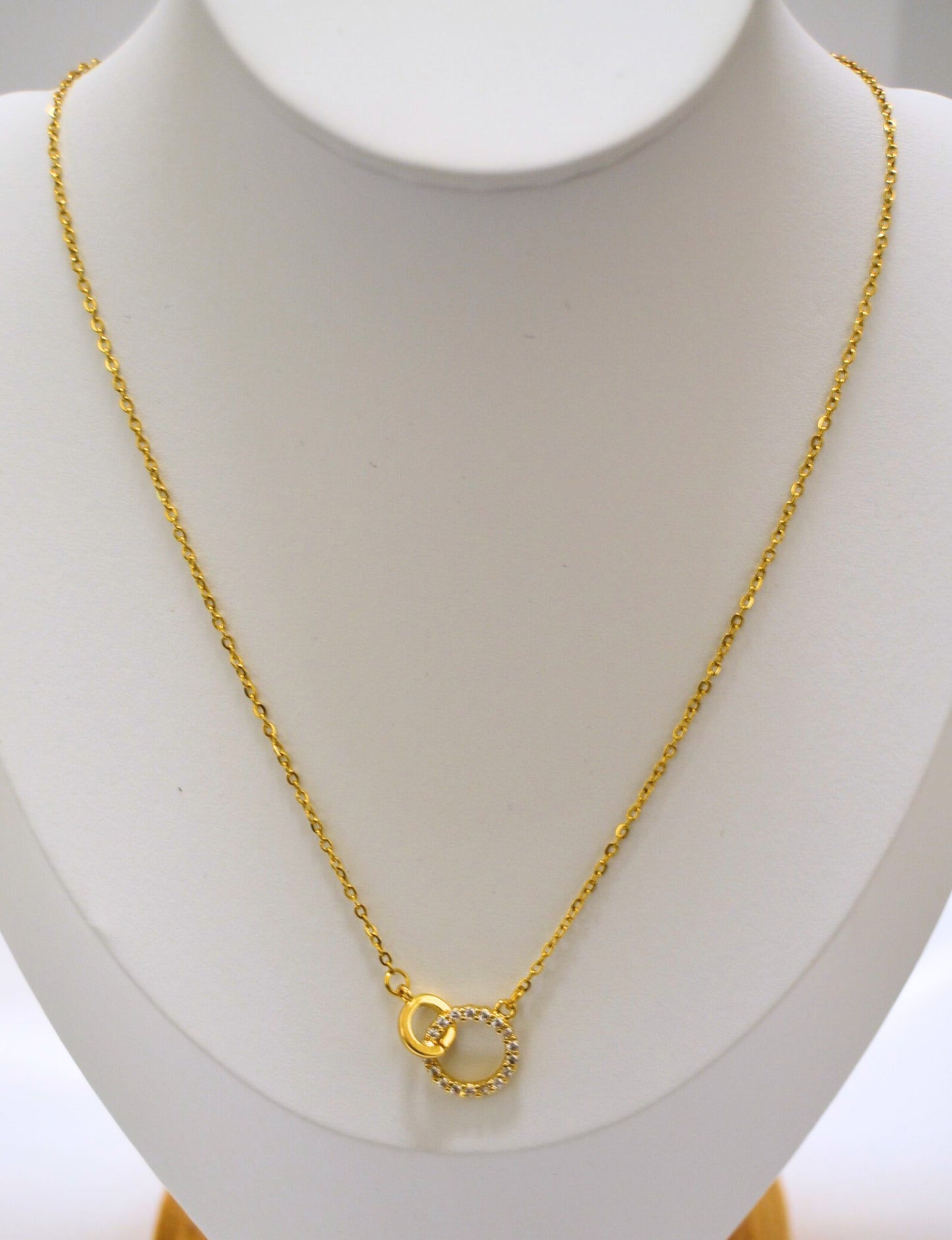 Starlight Gold Intertwined Pendant Necklace