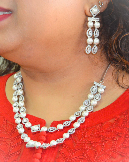 Aylin Zirconia Necklace set