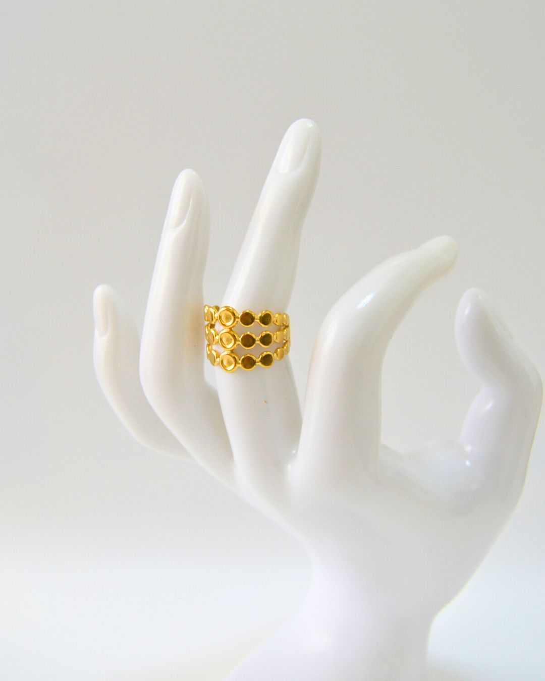 Kleo Circle Stacked Ring (adjustable)