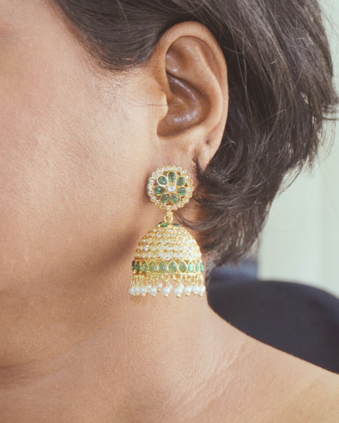 Zaina Jhumki Green