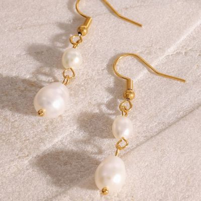 Aura Pearl Drop Earrings