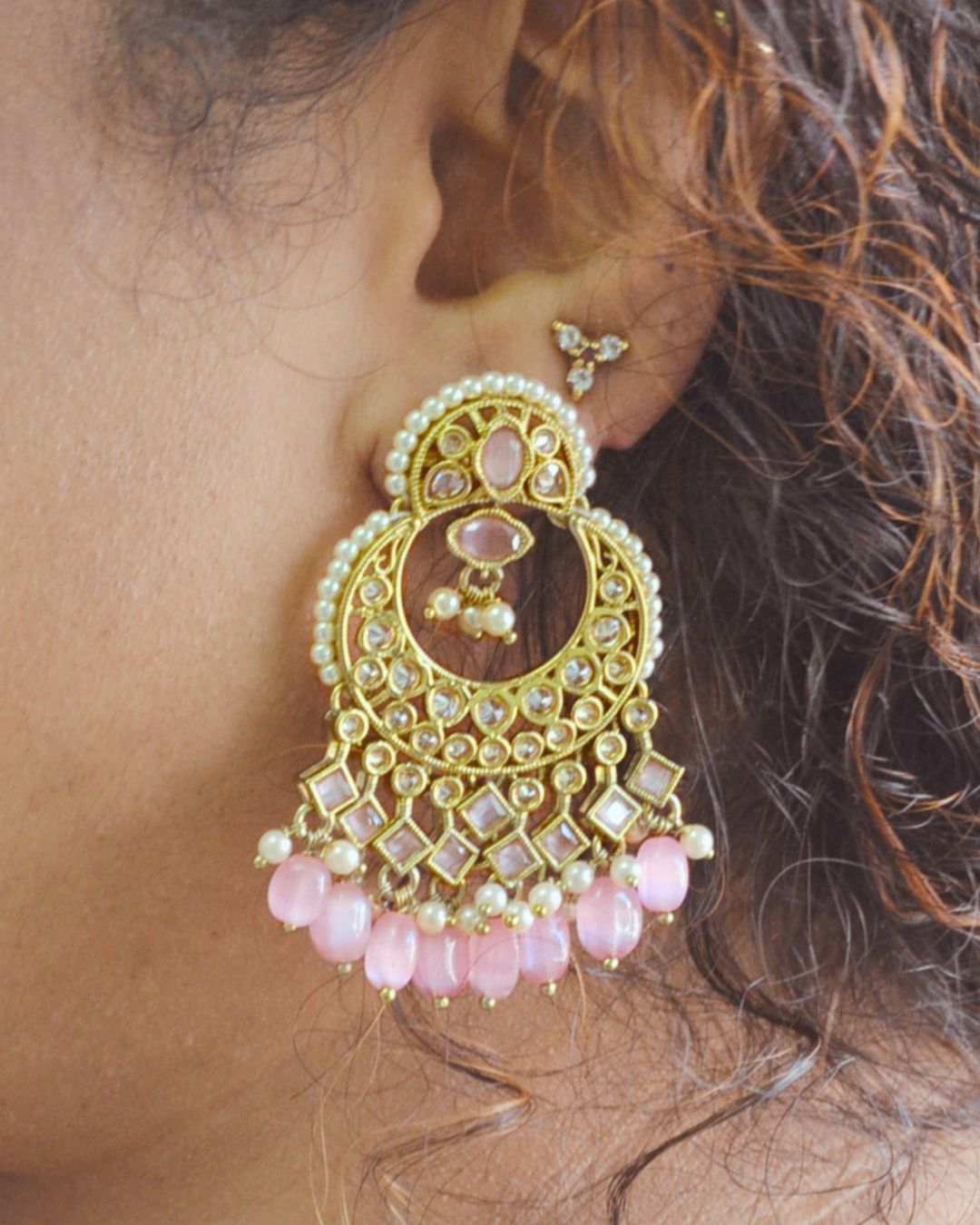 Selina Chandbali Pink