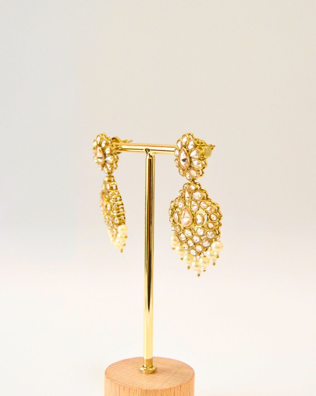 Zarna Drop Earrings (available in white, red-green & multicolor)