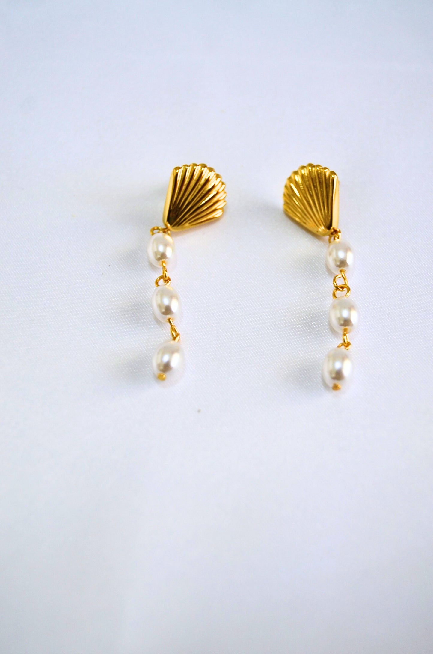 Aura Pearl Shell Drop Earrings