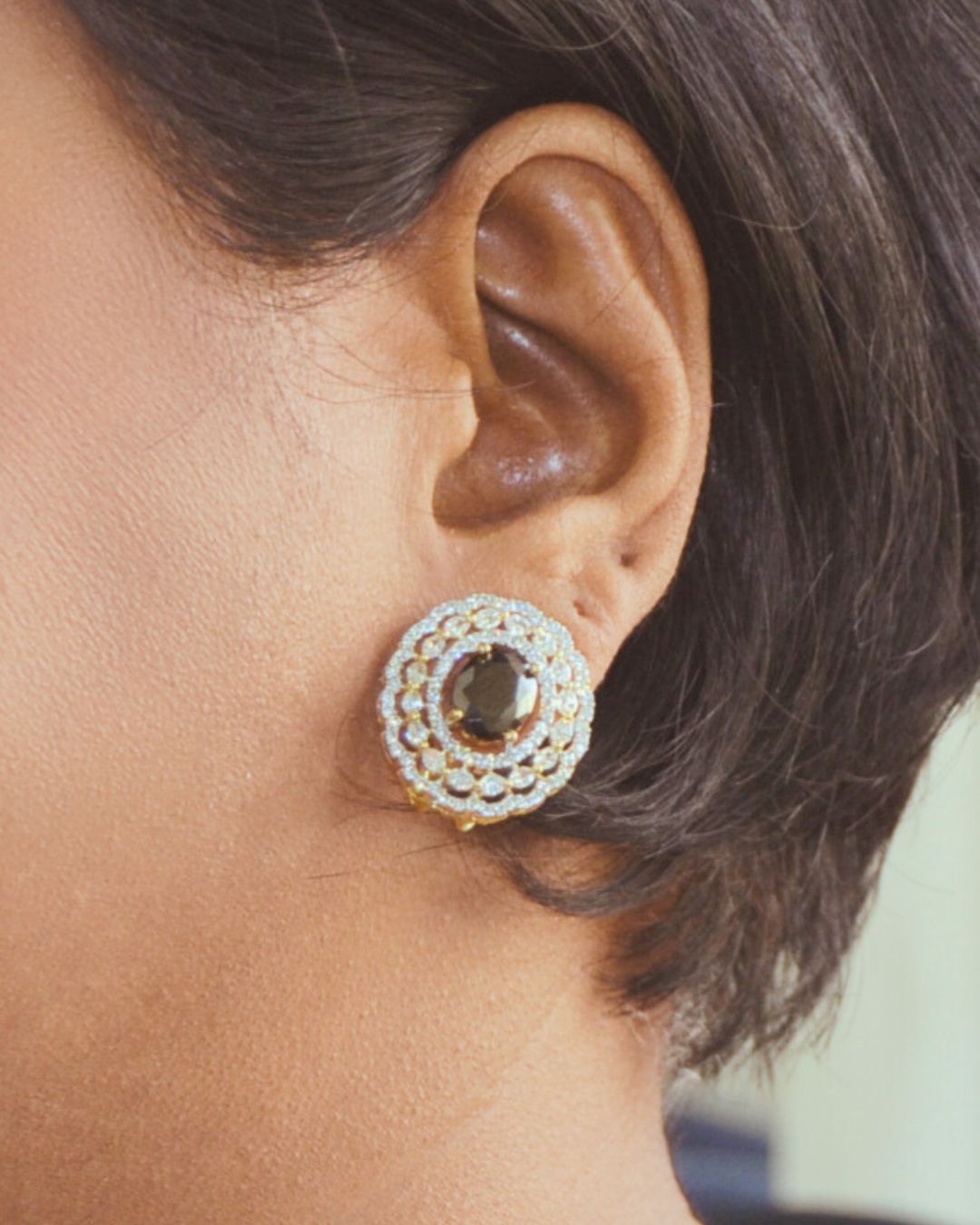 Glint CZ Studs (Red, Pink, Black, Green, Yellow, White)