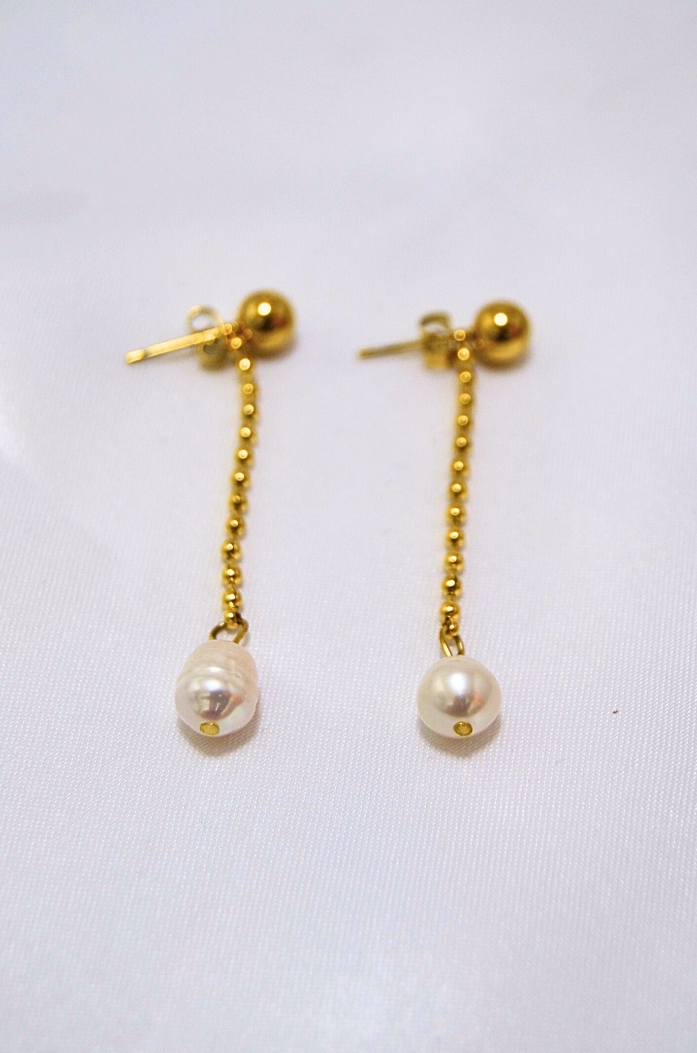 Aura Freshwater Pearl Drop Earrings