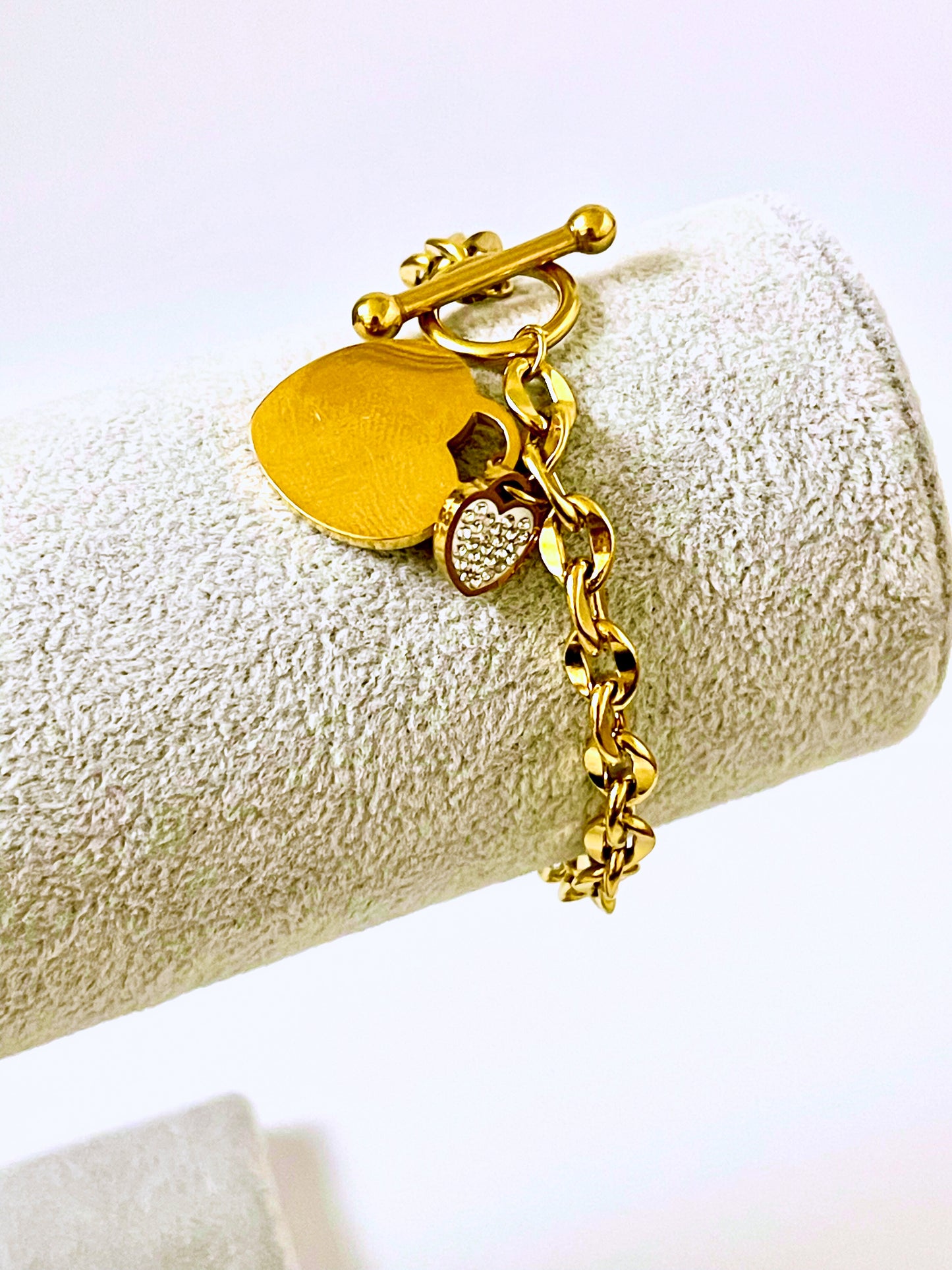 Forever Yours Gold Hearts Bracelet