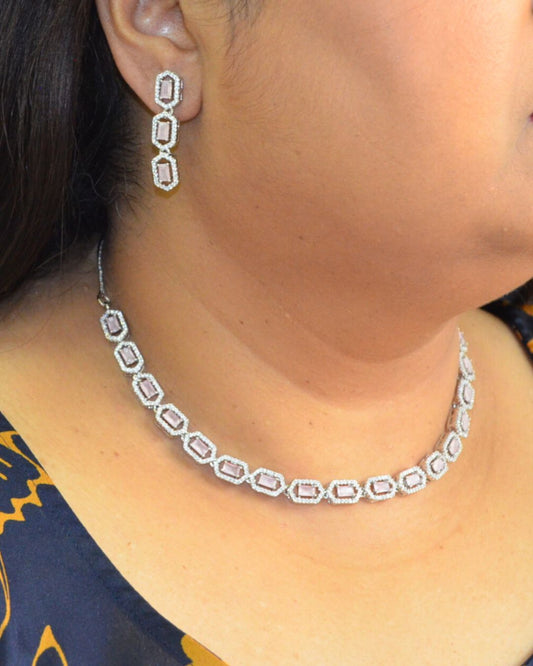Cubic Zirconia Necklace Set | Andaazs