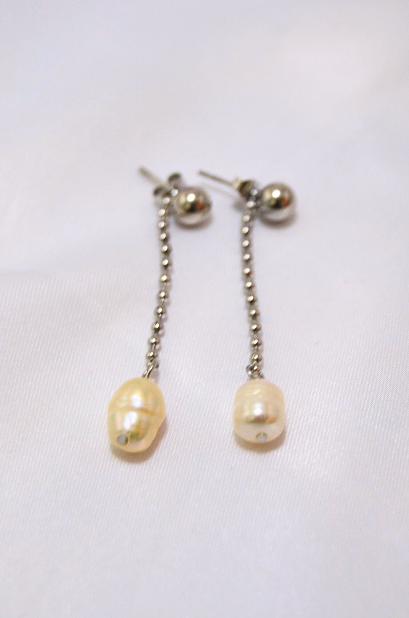 Aura Freshwater Pearl Drop Earrings