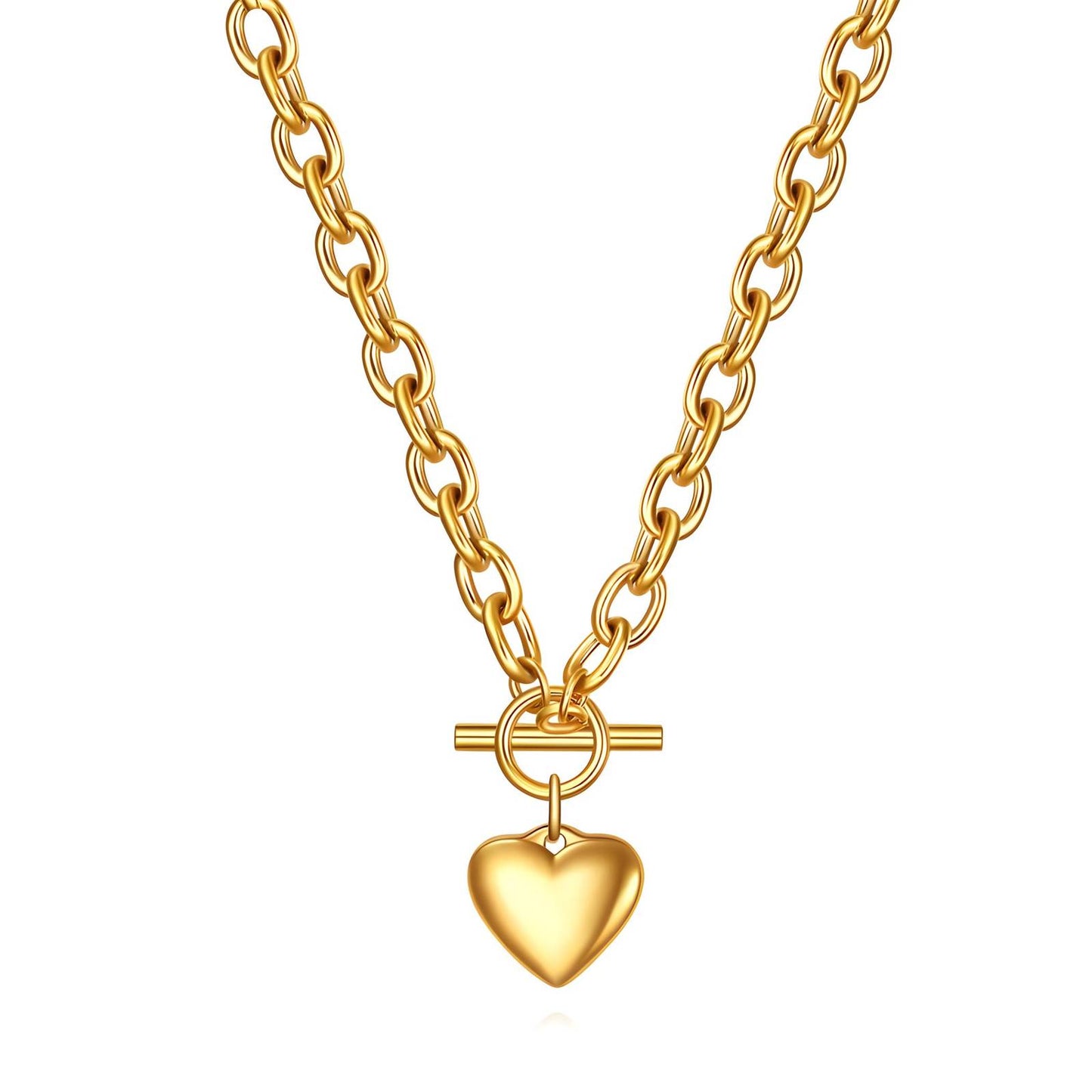 Forever Yours Gold Hearts Bracelet & Necklace Set