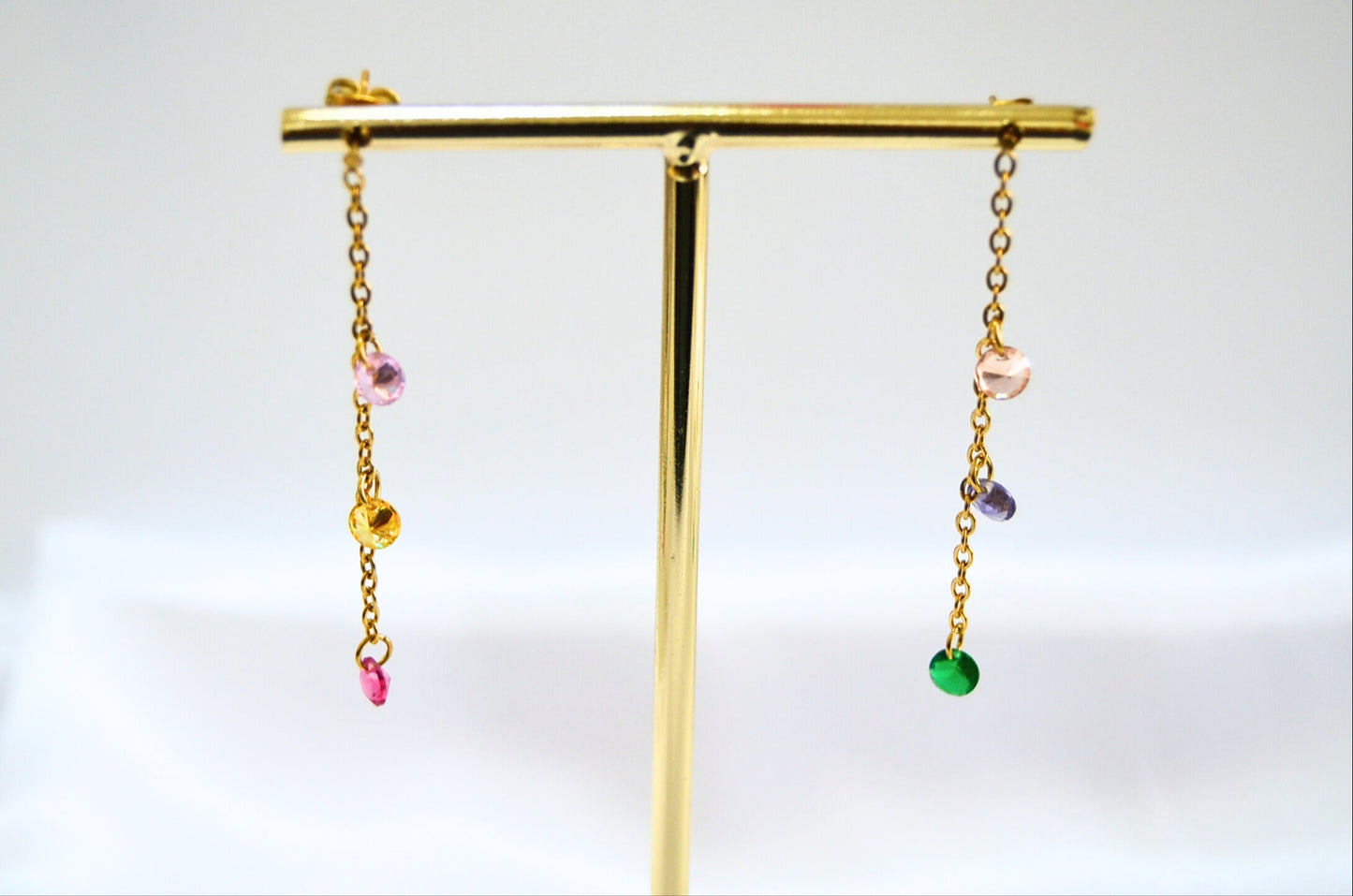 Starlight Multicolor Threader Earrings