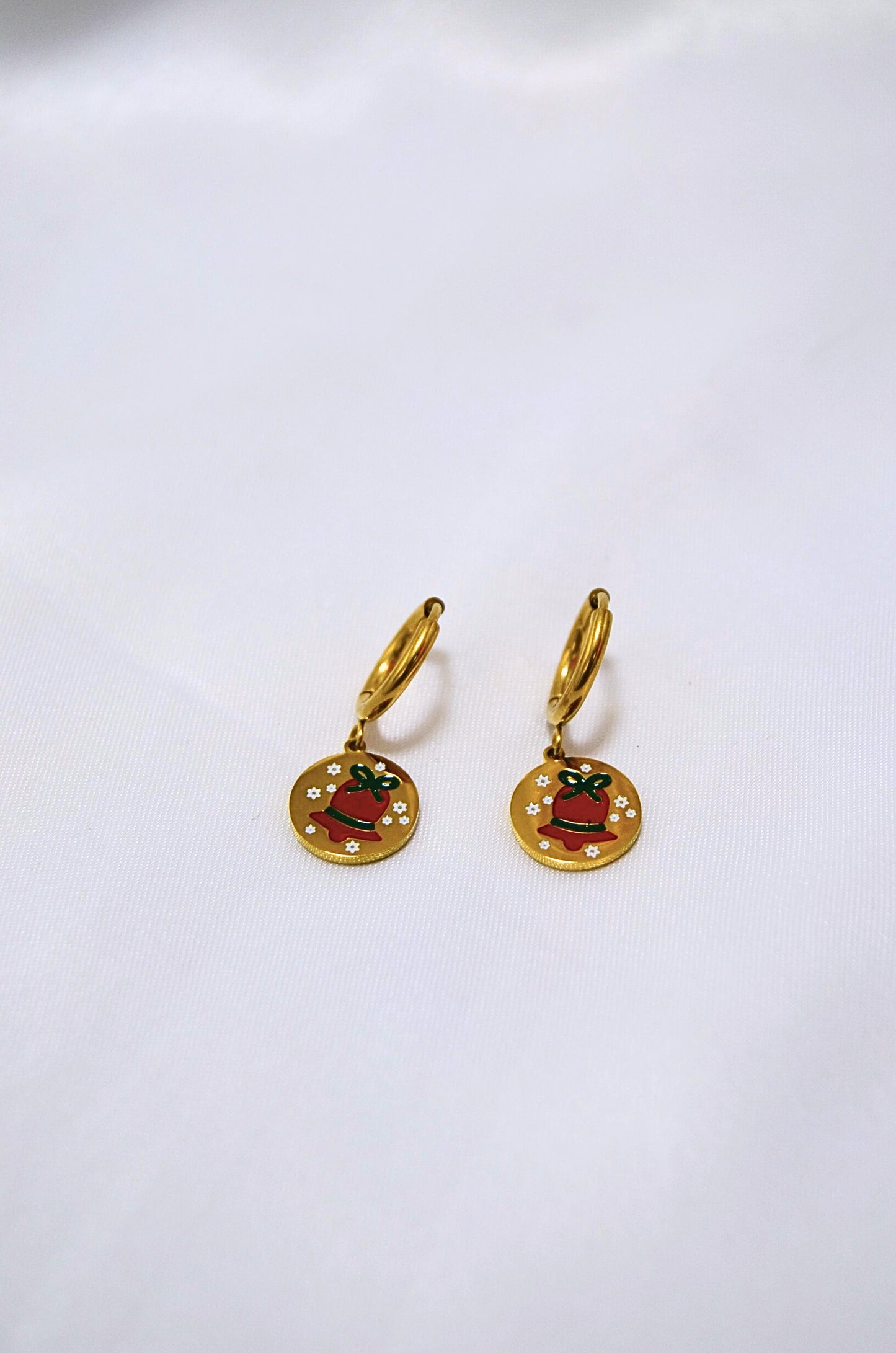 Christmas Bells Circle Earrings