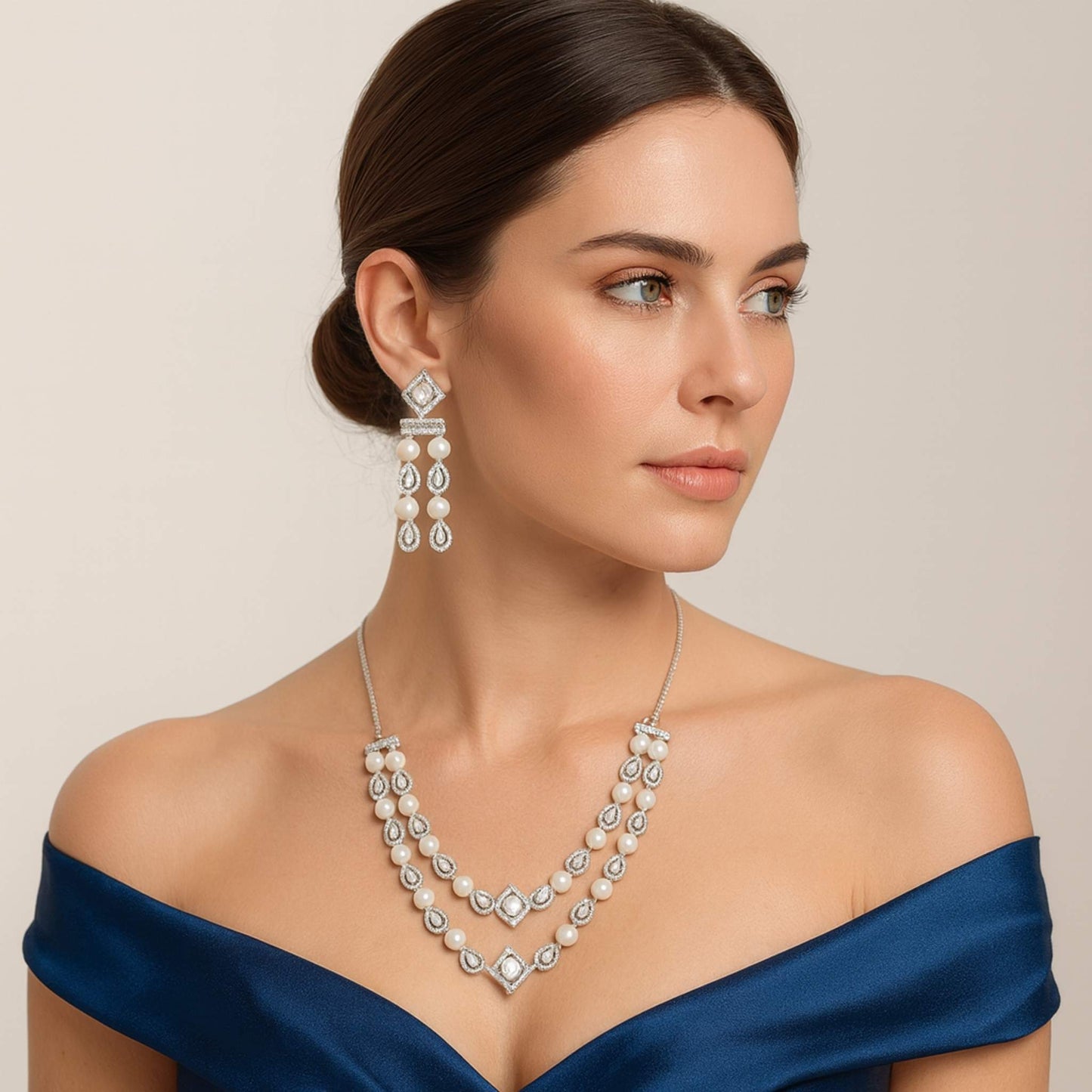 Aylin Zirconia Necklace set
