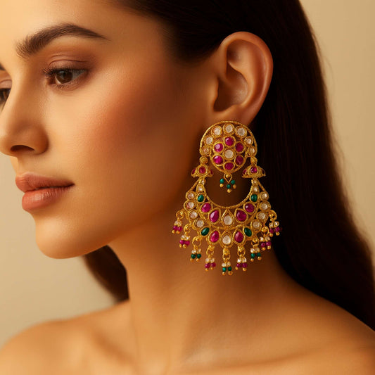 Esmera Chandbali Multicolor