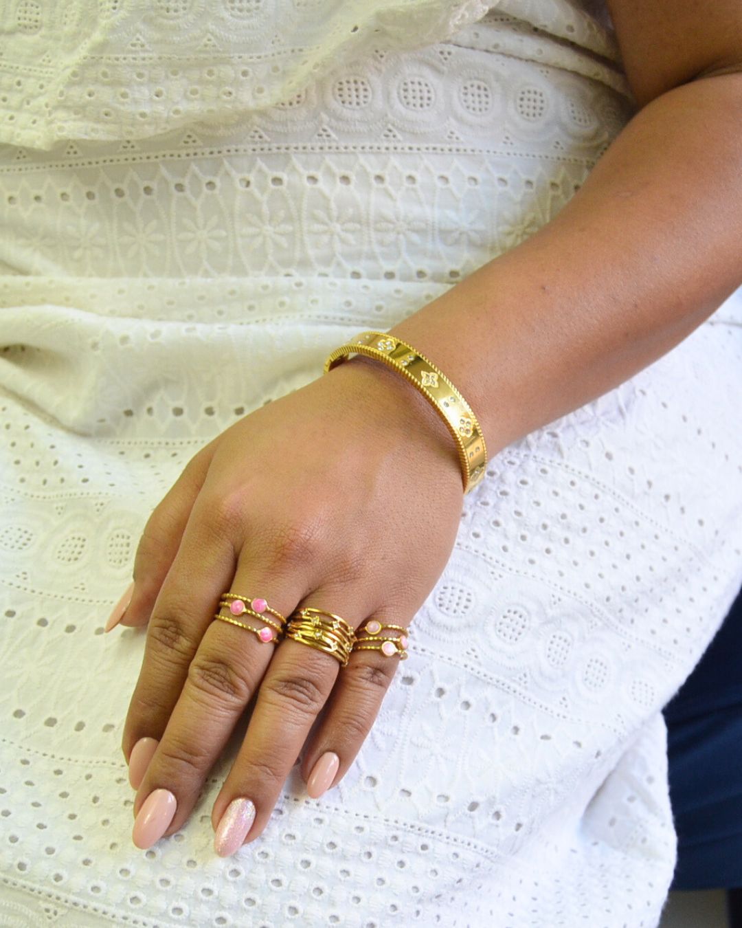 Eclipse Floral Bangle