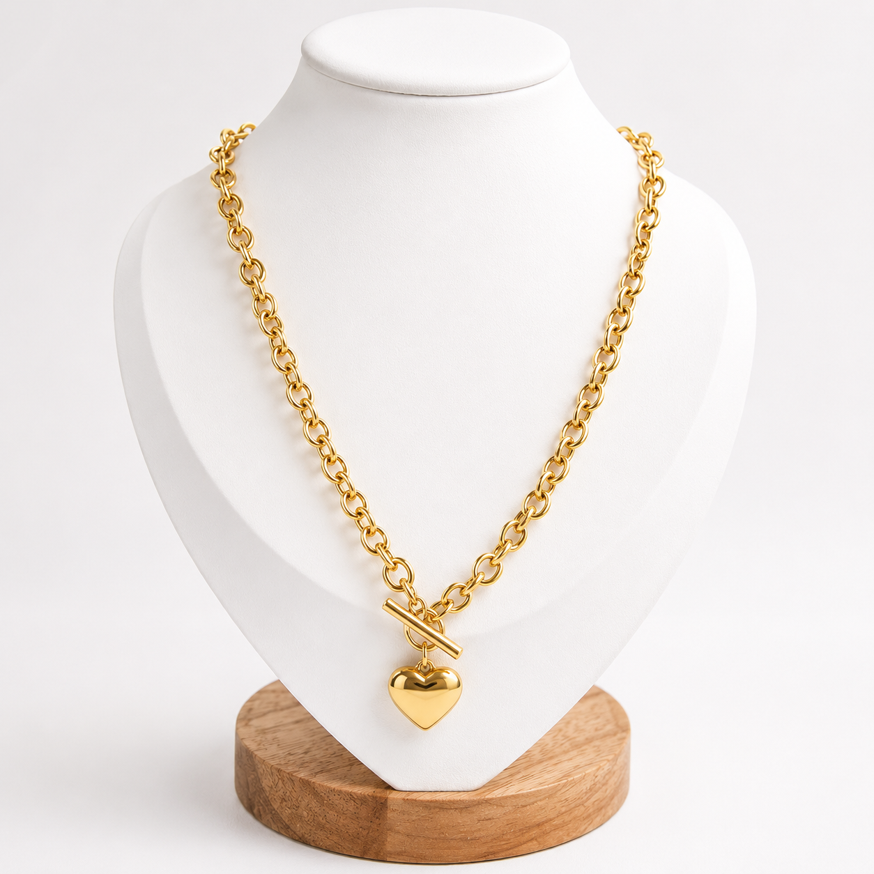 Forever Yours Gold Hearts Bracelet & Necklace Set