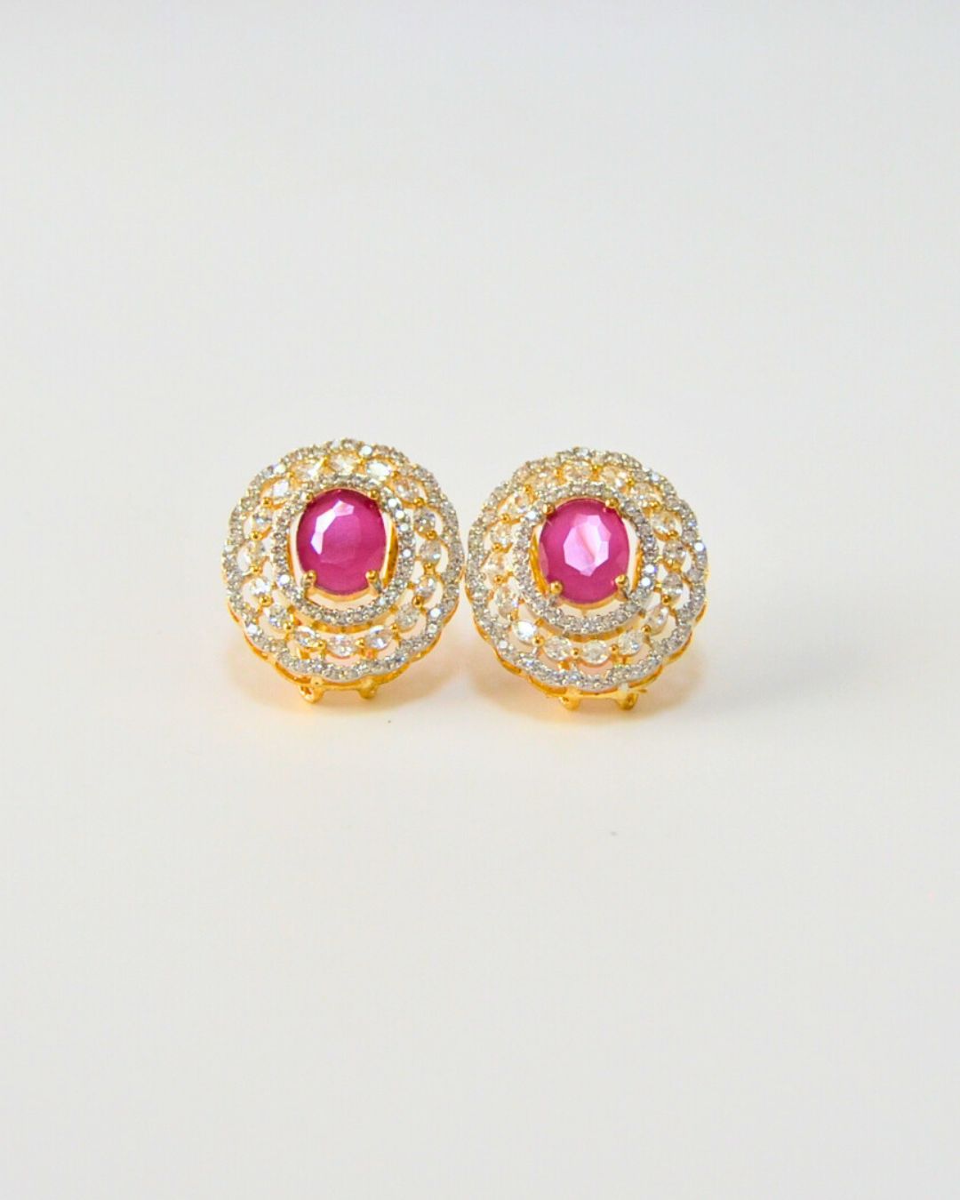 Glint CZ Studs (Red, Pink, Black, Green, Yellow, White)