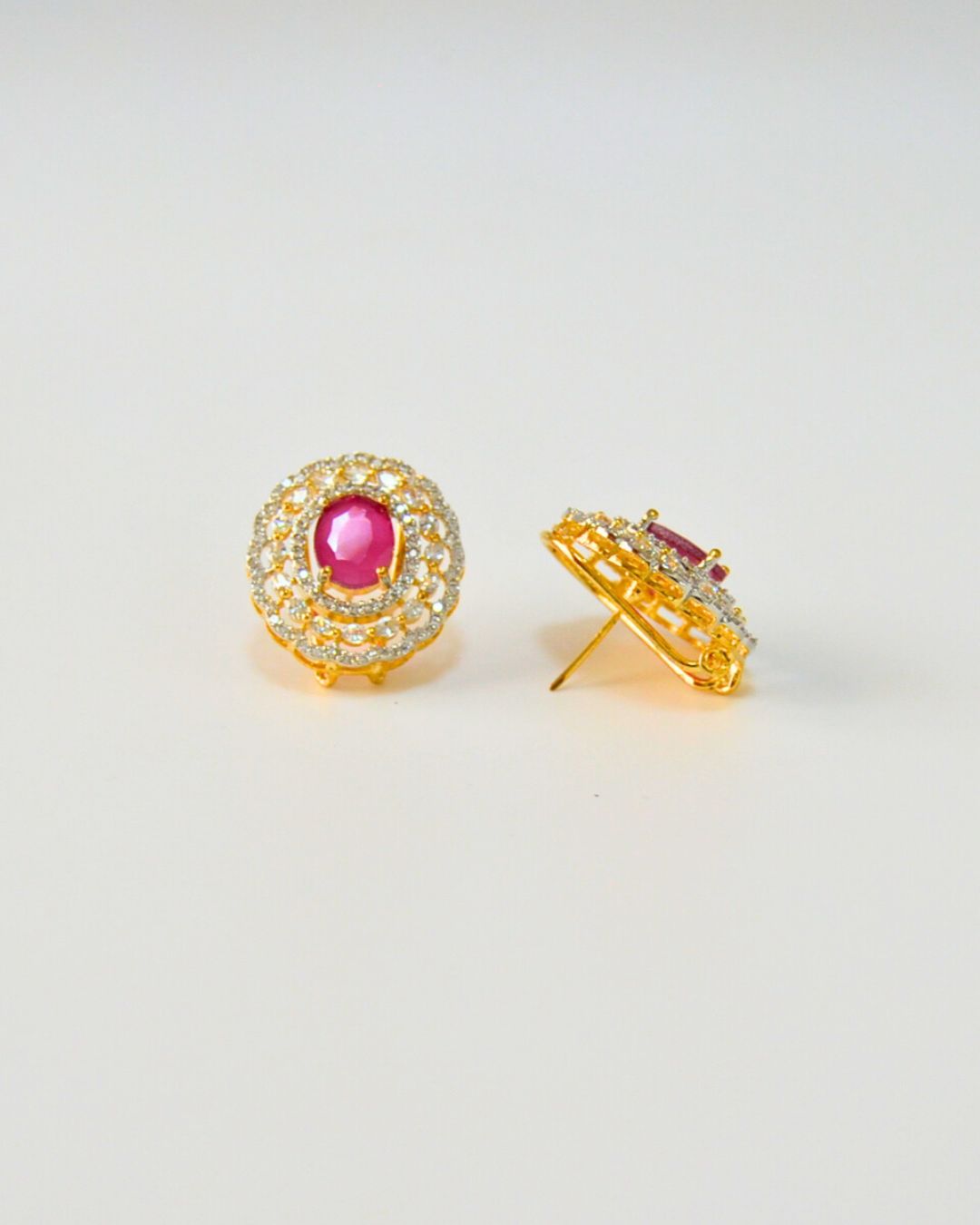 Glint CZ Studs (Red, Pink, Black, Green, Yellow, White)