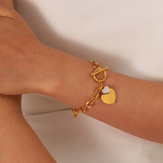 Forever Yours Gold Hearts Bracelet
