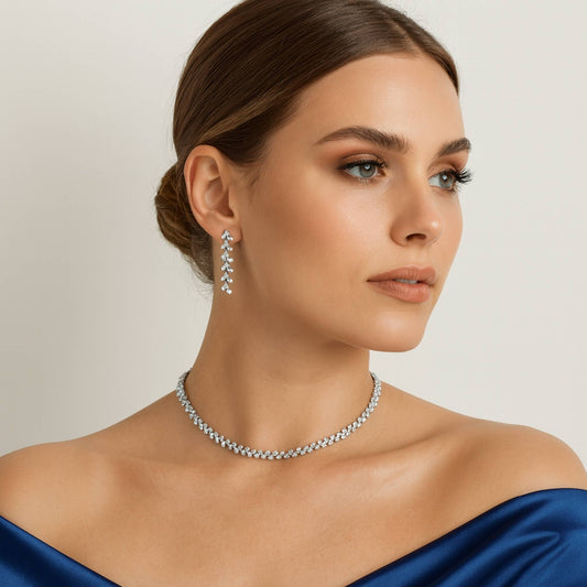 Jiya CZ Necklace Set