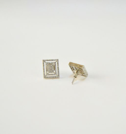 Cubic Zirconia Stud Earrings, American diamond Stud Earrings | Andaazs