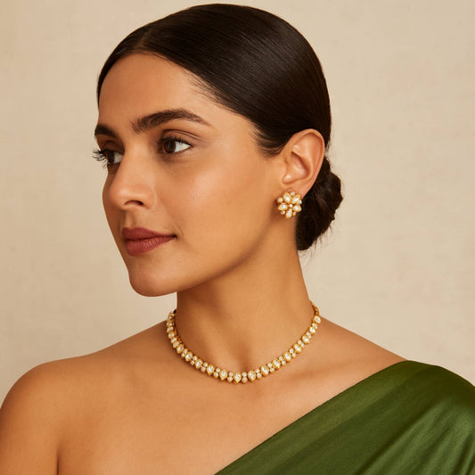 Taran Kundan Necklace Set