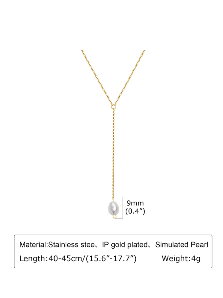 Mystic Pearl Drop Necklace & Bracelet Set